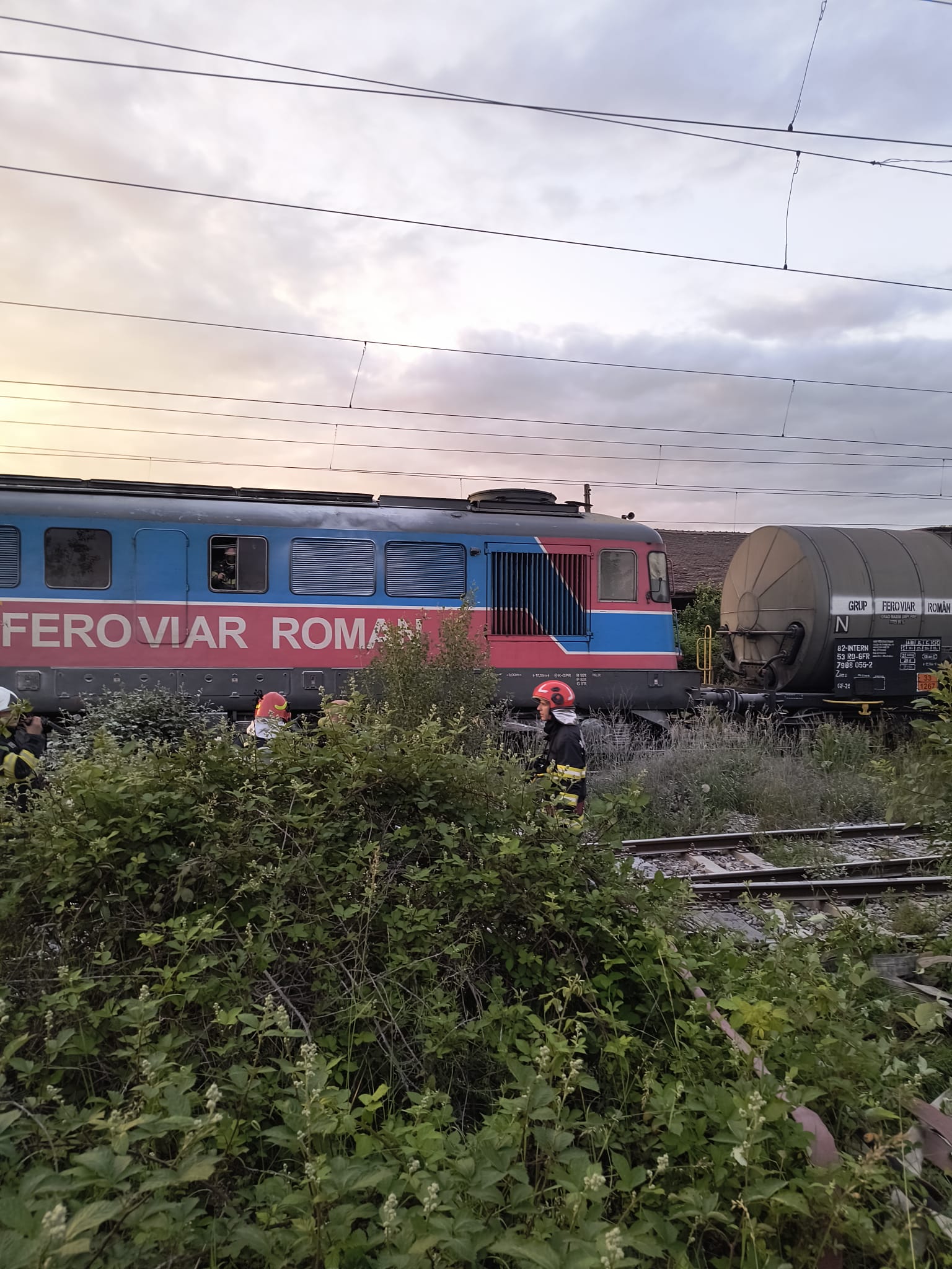 incendiu locomotivă